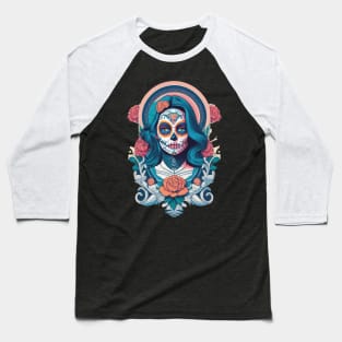 Calavera Catrina: Queen of the Day of the Dead Baseball T-Shirt